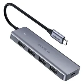 UGREEN Hub Adapter 4-in-1 USB-C auf 4× USB 3.0 + USB-C Grau (64266)