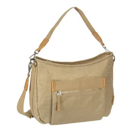 JOST Kerava Umhängetasche Baumwolle Beige/Gold