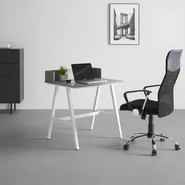 Interlink Schreibtisch Emmelie Grau / Weiß