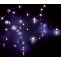 Hellum LED-Lichterkette Draht 1 m Warmweiß