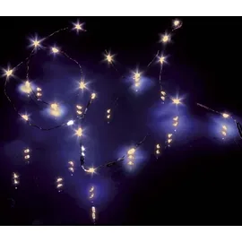 Hellum LED-Lichterkette Draht 1 m Warmweiß