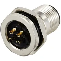 TRU Components TC-12833064 Sensor/Aktor Einbaustecker M12 Stecker, Einbau Polzahl