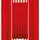 BestLivings Dekoschal Ellen Schlaufen 140x245 cm - Rot