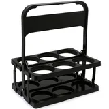 Flaschenträger 6 Flasche 2,95 Zoll Klappbares Getränkentransporter mit wiederverwendbarem Getränketransportträger für Bierflaschen tragbare Weinflaschenträger für den täglichen Gebrauch und die