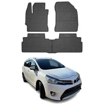 Omac Gummi Fußmatten kompatibel mit Toyota Verso 2009-2018 Automatten Gummi Schwarz 4tlg