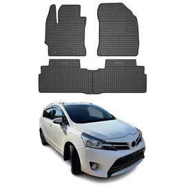 Omac Gummi Fußmatten kompatibel mit Toyota Verso 2009-2018 Automatten Gummi Schwarz 4tlg