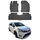 Omac Gummi Fußmatten kompatibel mit Toyota Verso 2009-2018 Automatten Gummi Schwarz 4tlg