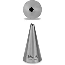 Städter Spritztülle, Edelstahl, Silber, 4 mm