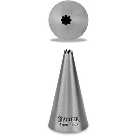 Städter Spritztülle, Edelstahl, Silber, 4 mm