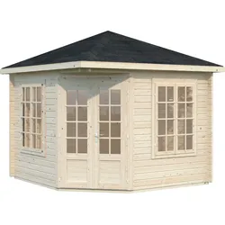 Gartenhaus PALMAKO "Pavillon Melanie", beige (naturbelassen), Fußboden im Gartenhaus, ohne Dacheindeckung, Holz, Gartenhäuser, naturbelassen