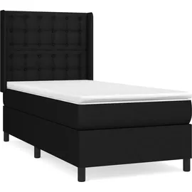 vidaXL Boxspringbett 100 x 200 cm Schwarz