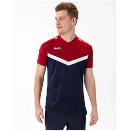Jako Iconic Poloshirt 901 marine/chili rot XL