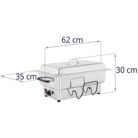 Royal Catering Chafing Dish - 1600 W - GN 1/1 Behälter - 100 mm