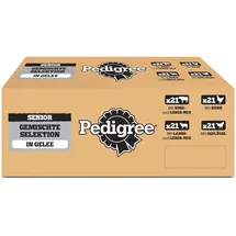 PEDIGREE Hundefutter Portionsbeutel Chunks in Gelee Senior 84 x 100 g