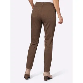 Classic Basics Sieh an! Jeans in braun-schoko-bedruckt | Gr.: 44