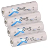 XCell 4x XCell Mignon AA Akku LSD Basic Ni-MH 1,2V 2100mAh