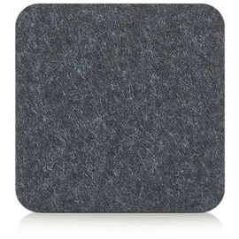 Zeller Present, Untersetzer, Glasuntersetzer-Set, 4-tlg., Filz, anthrazit, (Glasuntersetzer)