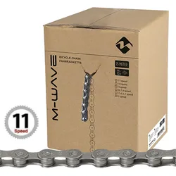 M-Wave Kette 11-fach 1/2x11/128. grau. 15m auf Rolle. inkl. 10 silber No Size