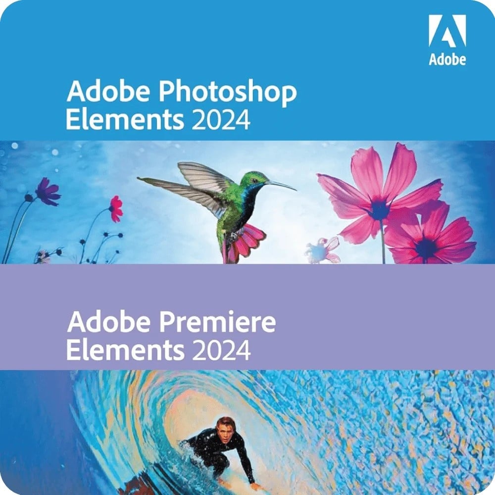 Adobe Photoshop Elements 2024 + Premiere Elements 2024 Win/MAC