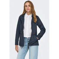 Only Parka ONLLORCA LIFE CANVAS PARKA CC OTW mit Kordelzug in der Taille blau M (38)