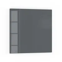 Deqori Küchenrückwand Glas | Unifarben - Dunkelgrau | 60x60