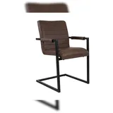 möbelliebling Esszimmerstuhl Freischwinger Wildlederoptik Antik Parzivo