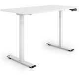 eSmart ERX-122WW 120x60cm Weiß Ergonomischer Steh-Sitz-Schreibtisch Stufenlos elektrisch höhenverstellbar 73,5-122,5 cm 3 x Memory Aktivitätseri... - Weiß