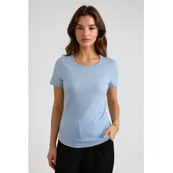 Basic Enge T -Shirt - hellblau - TeeShoppen