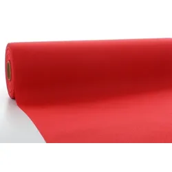 Sovie HORECA Airlaid Tischdeckenrolle Rot, 80 cm x 40 m , 1 Stück Uni Basic Neutral