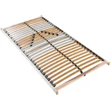 Sleepneo Lattenrost, Braun, Holz, Teilmassiv,Buche, Birke, 5-Zonen, 90x190 cm, bewegliche Leistenlagerung, Federholzleisten verleimt, Federleisten mit Duokappen, individuelle Liegehärteeinstellung, Mittelgurt, verstellbar, Schlafzimmer, Lattenroste