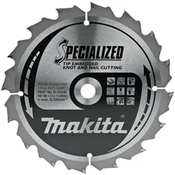 Makita Kreissägeblatt, Eingebettete Schneide 185 x 15,88 mm • 16 Zähne
