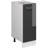 Vicco Unterschrank Apothekerschrank R-Line 30 x 46 x 81,5 cm Anthrazit Hochglanz