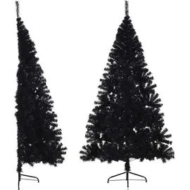 vidaXL Künstlicher Halb-Weihnachtsbaum Schwarz 180 cm