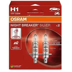OSRAM NIGHT BREAKER SILVER 64150NBS-2HB H1 P14,5s 12V 55W