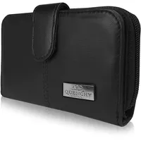 QL84M Damen-Geldbörse aus Leder RFID-blockierend mehrere Fächer für Debit- od...