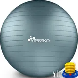 TRESKO Gymnastikball Transparent 85 cm