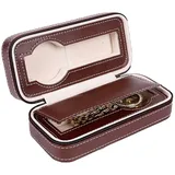 MR | Uhrenbox für 2 Uhren | Uhrenkasten | Uhrenkoffer | KunstlederBezug | Uhr...