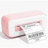 Itari Versand Etikettendrucker, Thermodrucker für Verschiffenpakete - Versandetiketten Drucker Label Drucker Barcode Etiketten Drucker für Amazon Ebay Shopify Zalando Otto DHL, Rosa