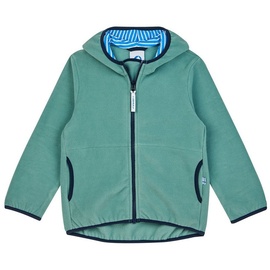 Finkid Paukku Grün - Vielseitige Zip-In kompatible Kinder Fleecejacke, Größe 100-110 - Farbe Trellis - Navy