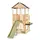 EXIT TOYS EXIT Panorama 550 Holzspielhaus mit Rutsche, Matschküche und Sandkasten