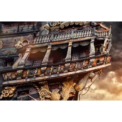 Fototapete PAPERMOON "PIRATENSCHIFF-SEGELSCHIFF PIRATEN SCHIFF SCHIFFE PIRAT", bunt, B:3,50m L:2,60m, Vlies, Tapeten
