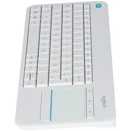 Logitech K400 Plus Wireless Touch Keyboard DE weiß