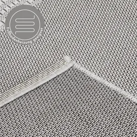 Andiamo "ARIZONA1" Gr. 2, silber (silberfarben), B:67cm H:5mm L:140cm, Kunstfaser, Teppiche, Teppich, Outdoorteppich, Küchenteppich - Größe: 67 x 140 cm, Farbe: Grau-Anthrazit