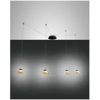 Fabas Luce LED Pendelleuchte ARABELLA 2 inkl. Smartluce 4x