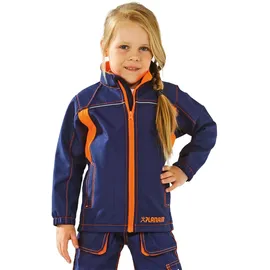 Planam Junior Softshelljacke marine orange Modell, 6131134