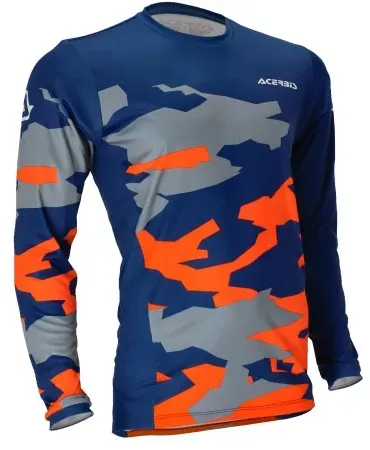 ACERBIS Enduro/MX Jersey X-Duro Winter - Blau/Orange - M