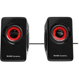 Mars Gaming MS1, 10W Lautsprecher, Subwoofer, 3,5mm Klinke, PC/Mac/Smartphone/Tablet