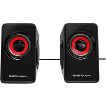 Mars Gaming MS1, 10W Lautsprecher, Subwoofer, 3,5mm Klinke, PC/Mac/Smartphone/Tablet