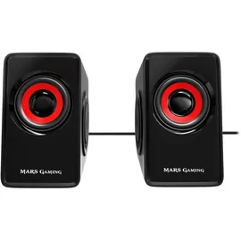 Mars Gaming MS1, 10W Lautsprecher, Subwoofer, 3,5mm Klinke, PC/Mac/Smartphone/Tablet