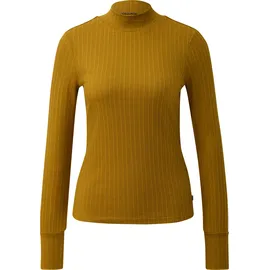 QS Geripptes Langarmshirt Gelb XXL